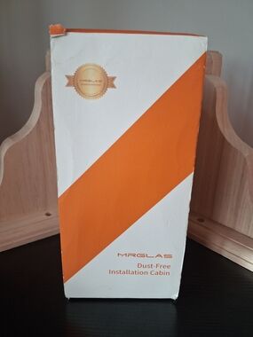 Orange and White Dust-Free Screen Protector Installation Kit